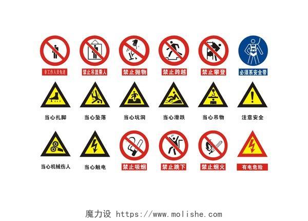 安全标志禁止跨越有电危险警示牌